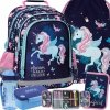 PLECAK JEDNOROŻEC SZKOLNY DO 1 KLASY ZESTAW 5el DZIEWCZĘCY UNICORN DERFORM